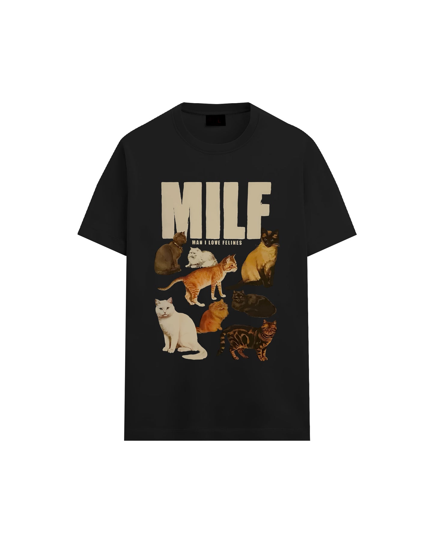 CAT CLAW ICON BLACK REGULAR T-SHIRT