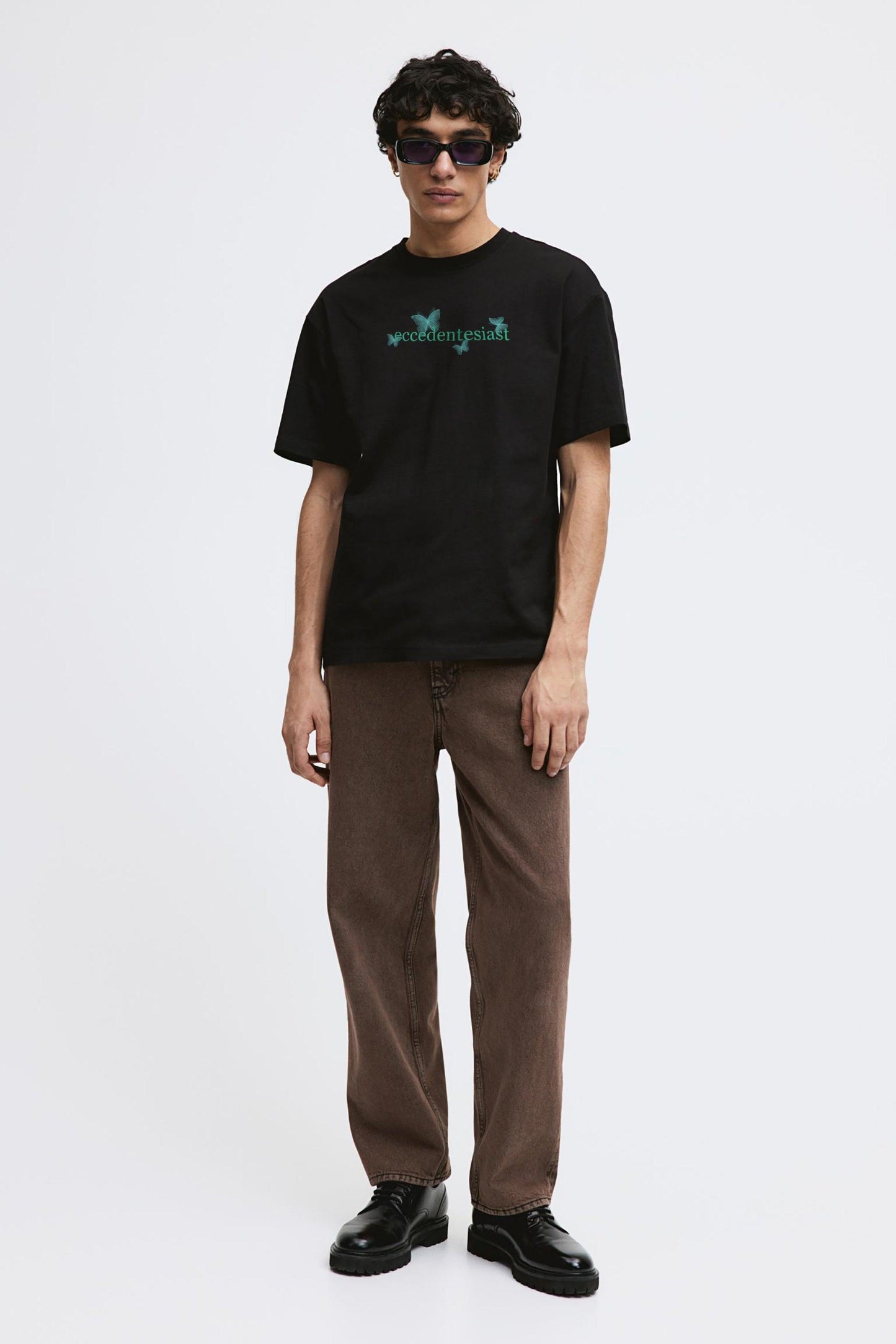 GREEN COSMIC BUTTERFLIES | OVERSIZED FIT