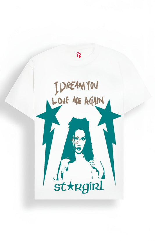 STARGIRL DREAM WHITE OVERSIZED T-SHIRT