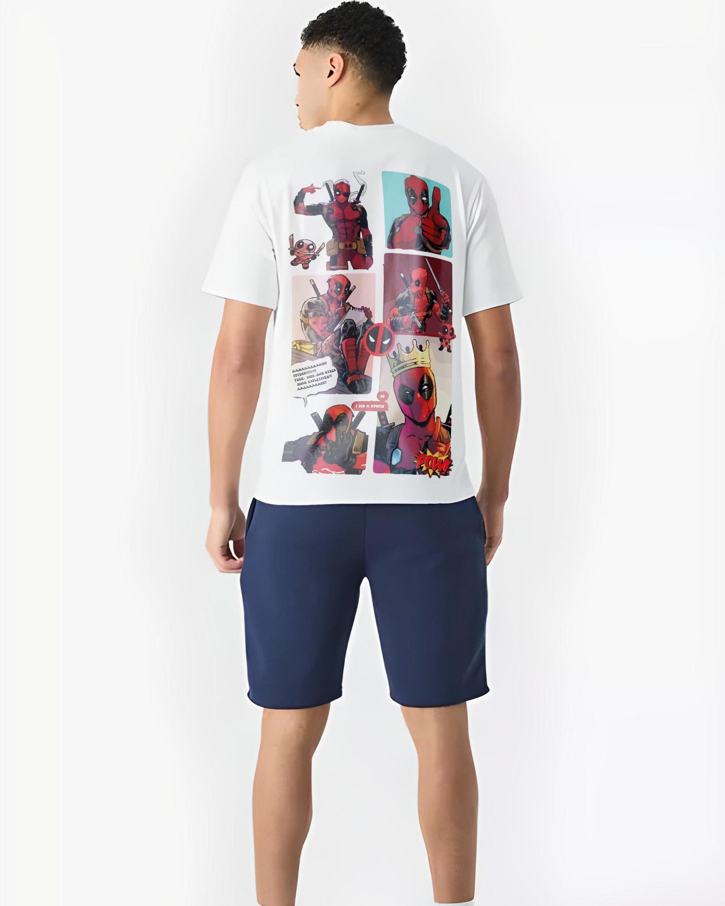 DEADPOOL MARVEL AVENGERS WHITE REGULAR T-SHIRT