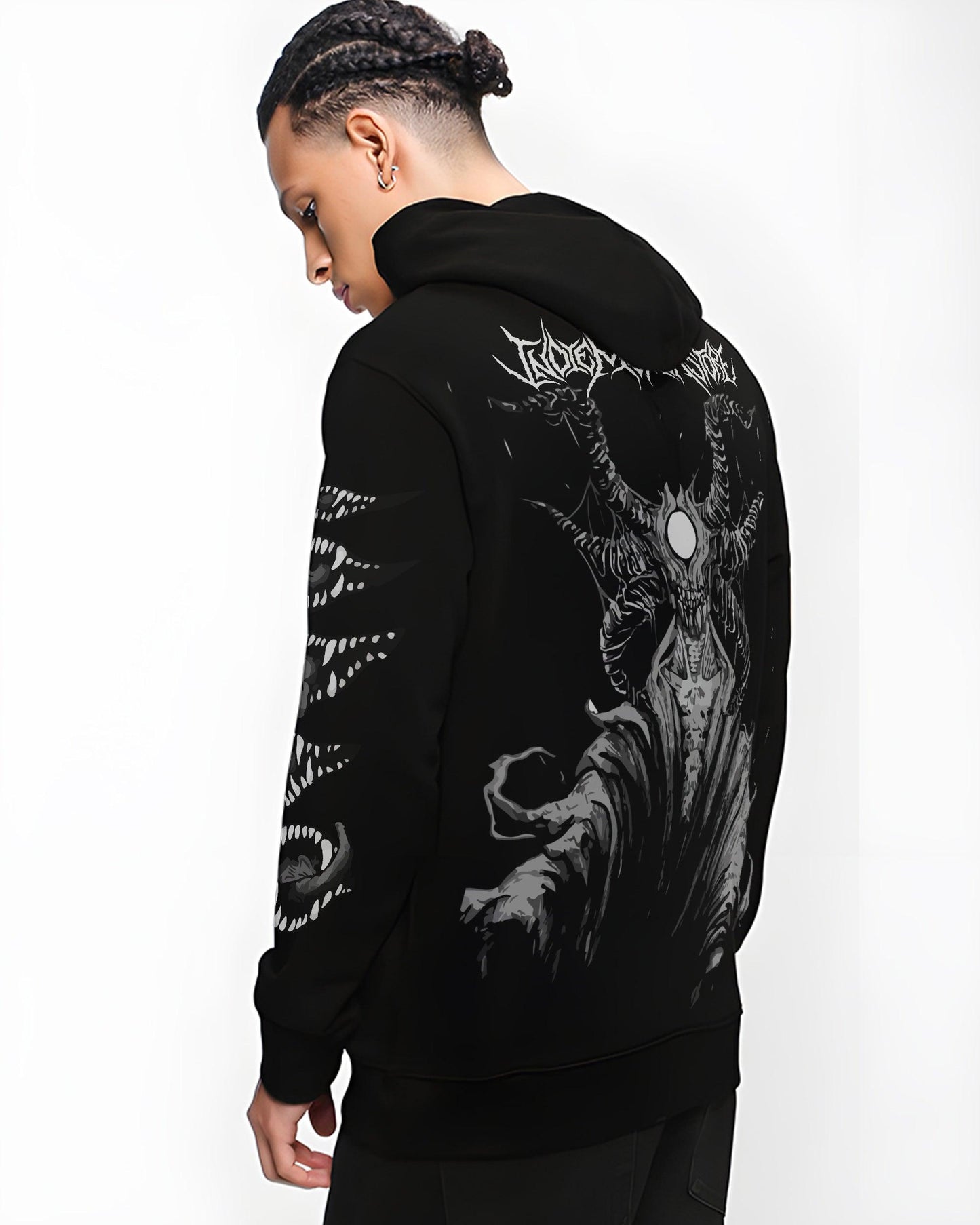 HUNTING HUG CREATURE BLACK HOODIE