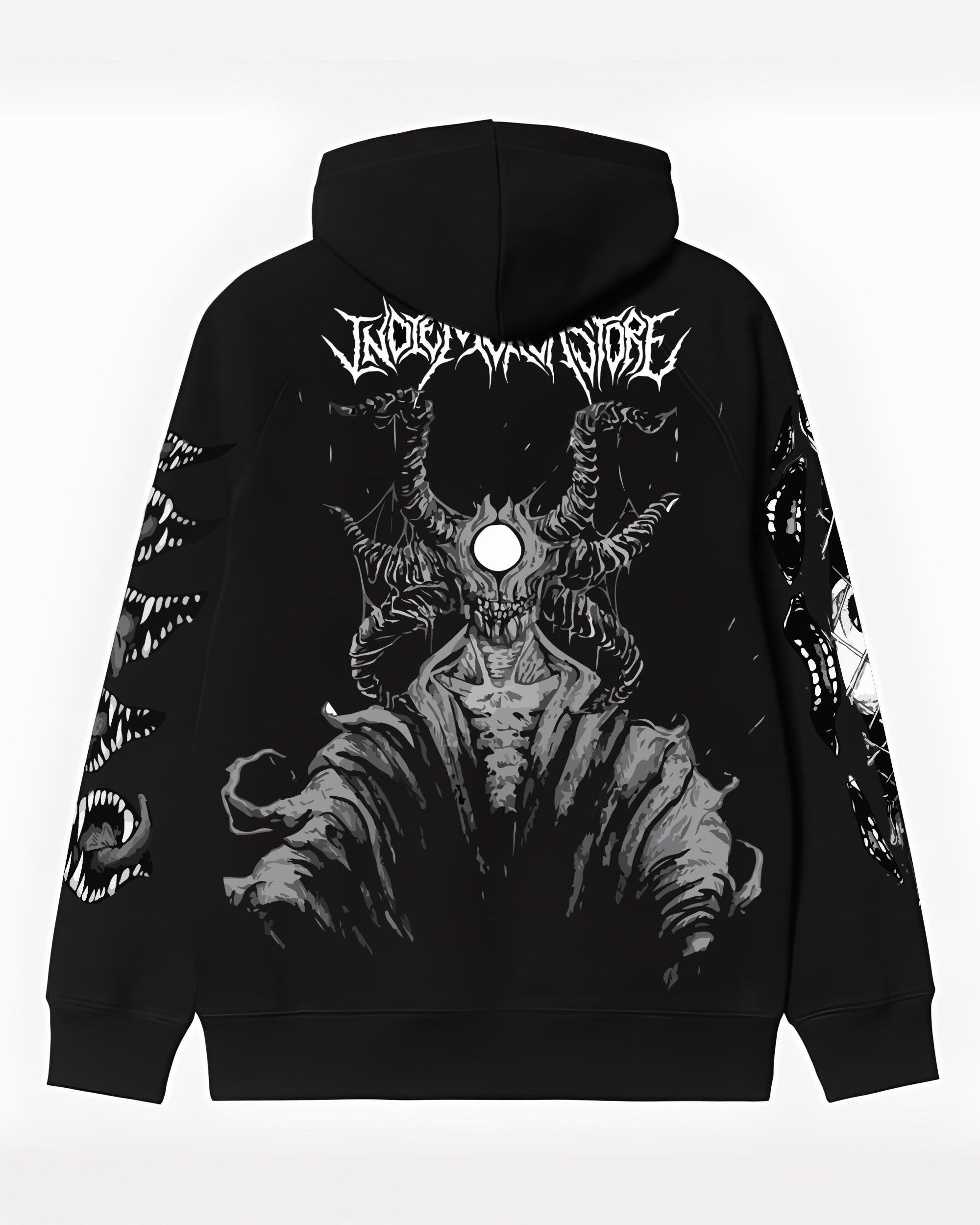 HUNTED HUG CREATURE BLACK HOODIE