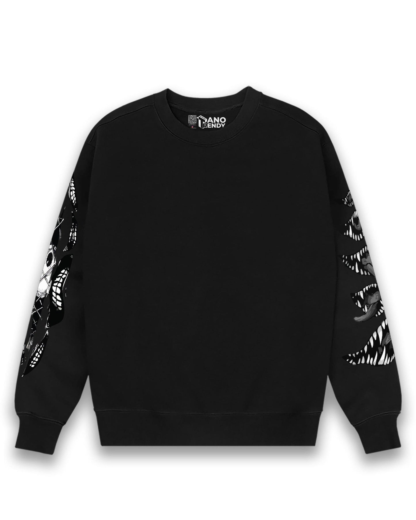 HUNTING HUG CREATURE BLACK REGULAR SWEATSHIRT