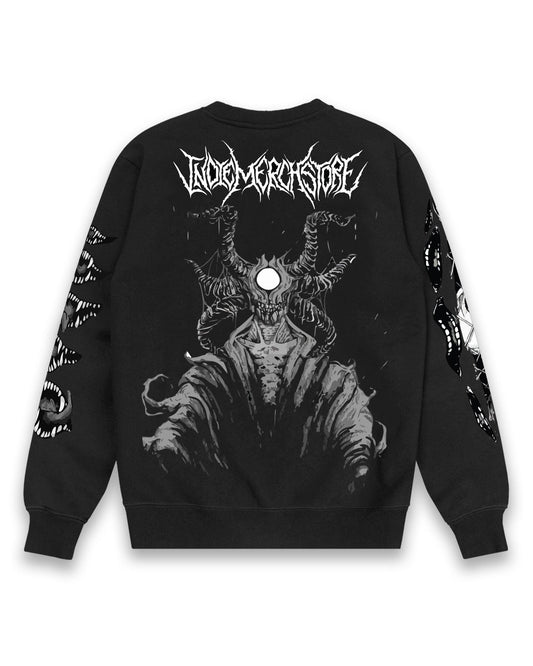 HUNTED HUG CREATURE BLACK REGULAR SWEATSHIRT