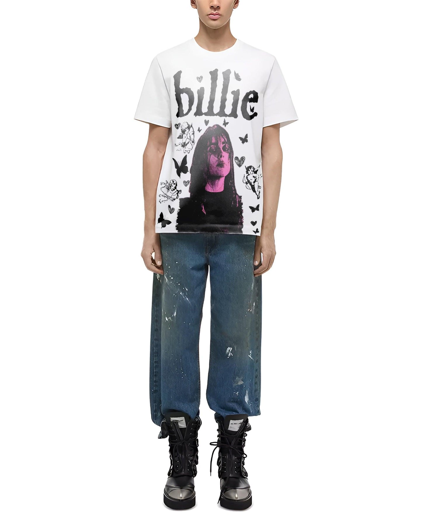 BILLIE BUTTERFLIES WHITE T-SHIRT