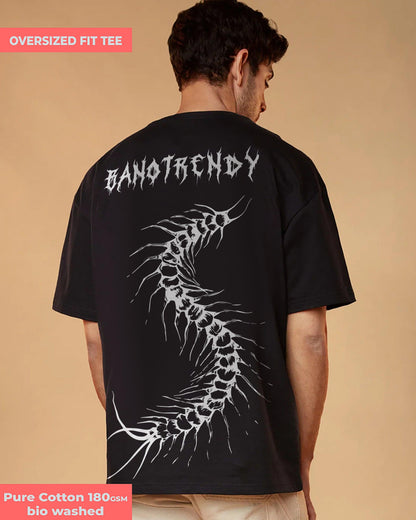 BONECASTER SKYDANCER COTTON BLACK OVERSIZED T-SHIRT