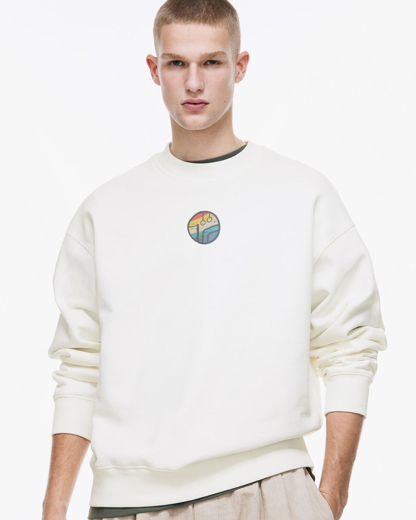 CALISTHENICS CLASSIC MOVES REGULAR WHITE SWEATSHIRT