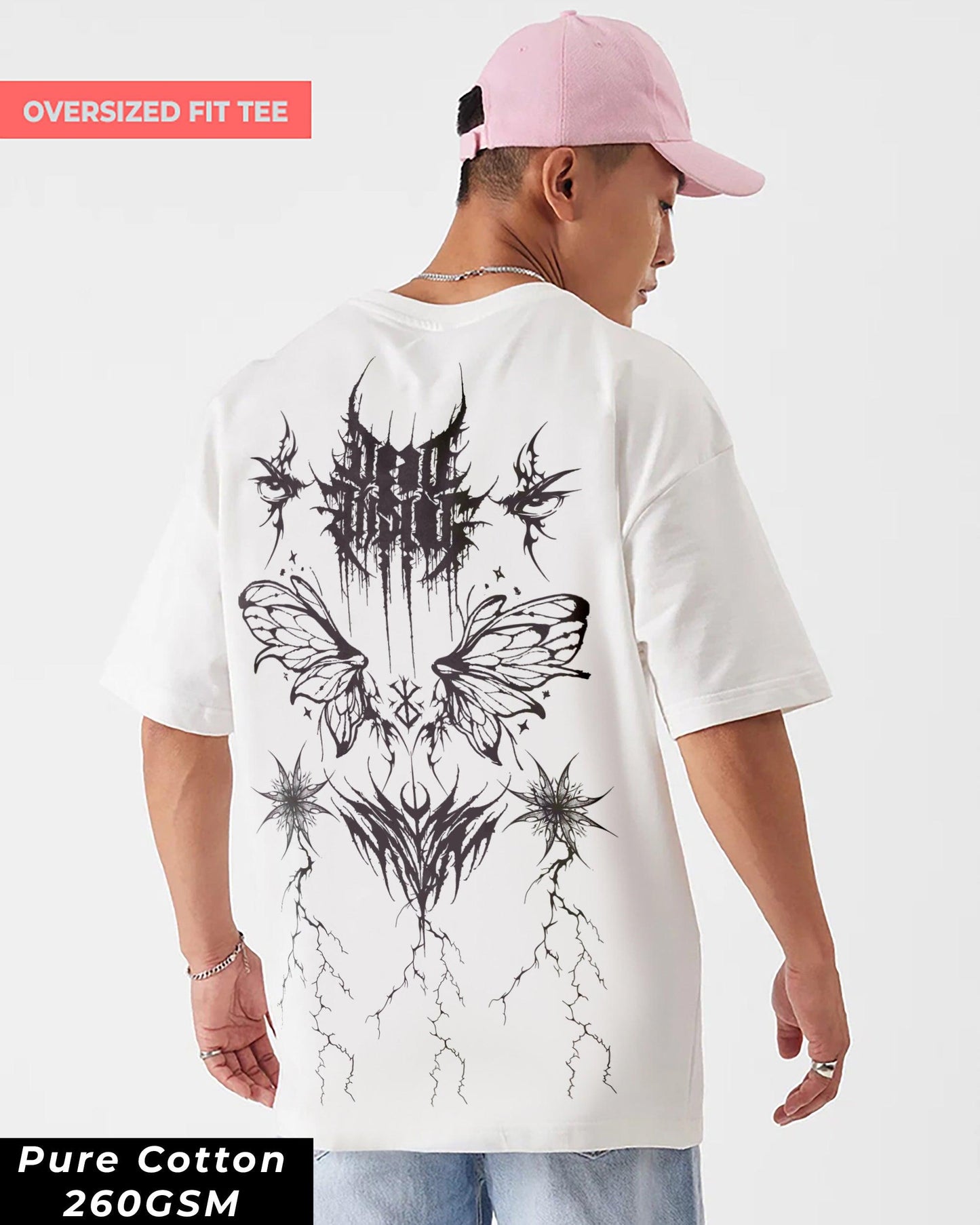 Berserk ANIME 260GSM COTTON WHITE | OVERSIZED TEE