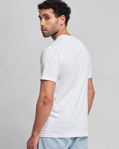 MATURE DISTRACTION WHITE REGULAR FIT T-SHIRT