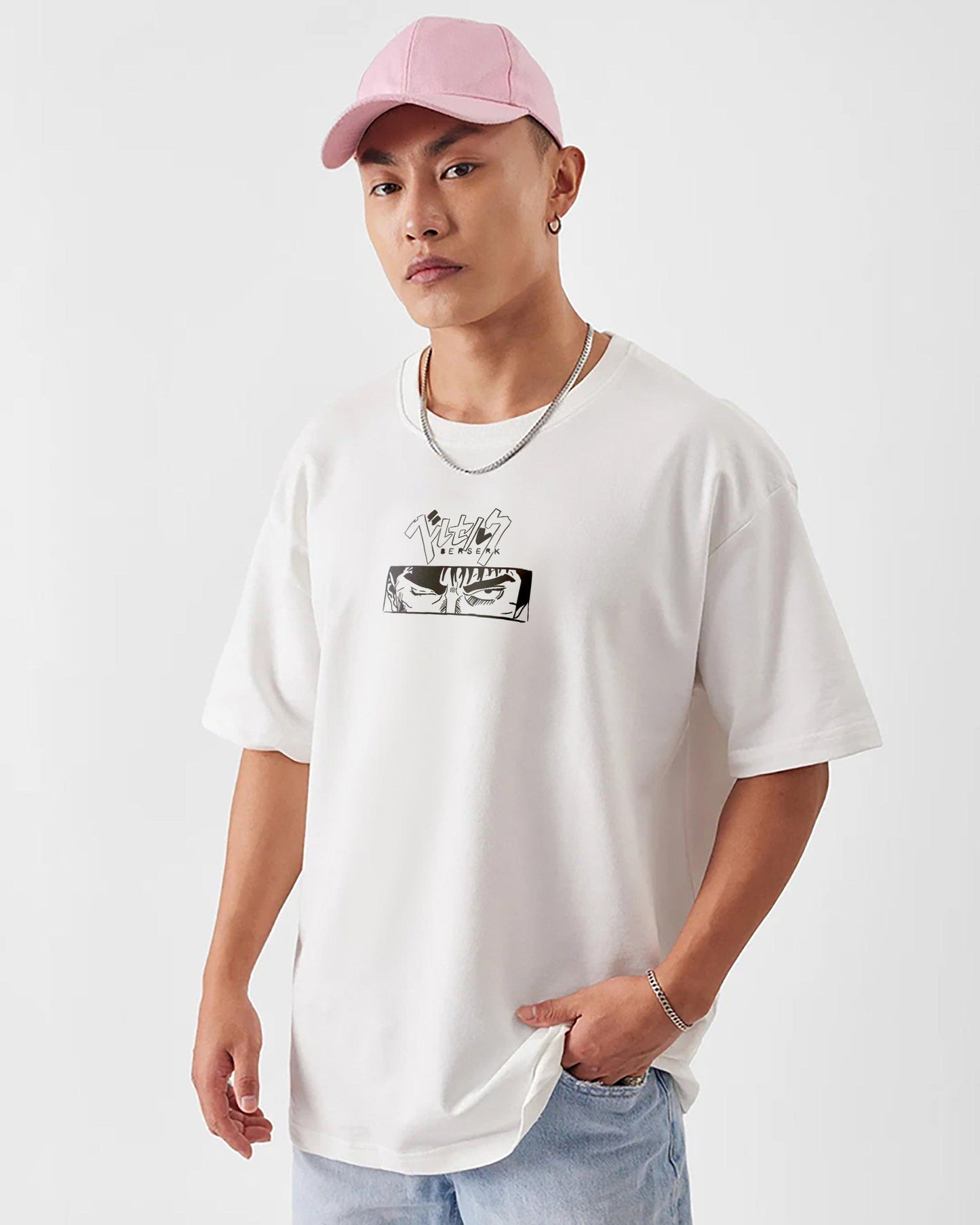 Berserk ANIME 260GSM COTTON WHITE | OVERSIZED TEE