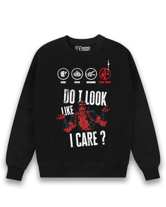 RED CARELESS MAVERICK BLACK SWEATSHIRT