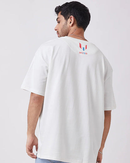 GOLDEN BOOTS FOOTBALL COTTON WHITE OVERSIZED TEE