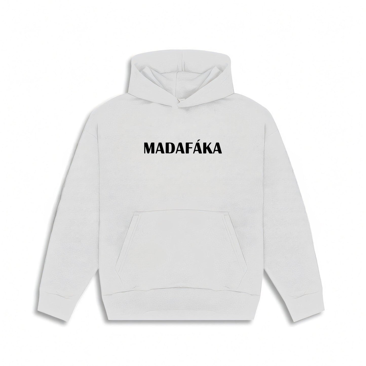 THUG LIFE MADAFAKA WHITE HOODIE