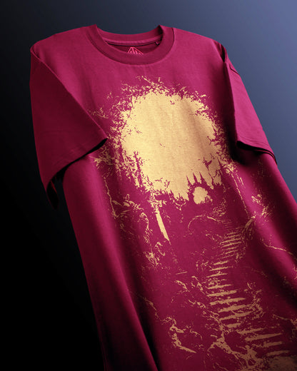 Light of Hope | Oversized | 240GSM (100% Cotton) | Wine Color