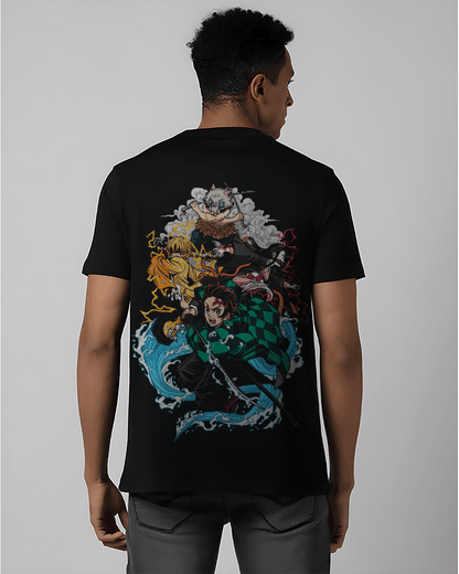 ANIME DEMON LORDS BLACK REGULAR FIT T-SHIRT