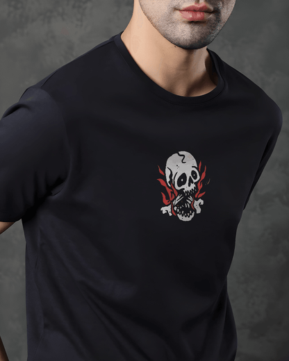 SOFT AND SLOW MOKSH BLACK T-SHIRT