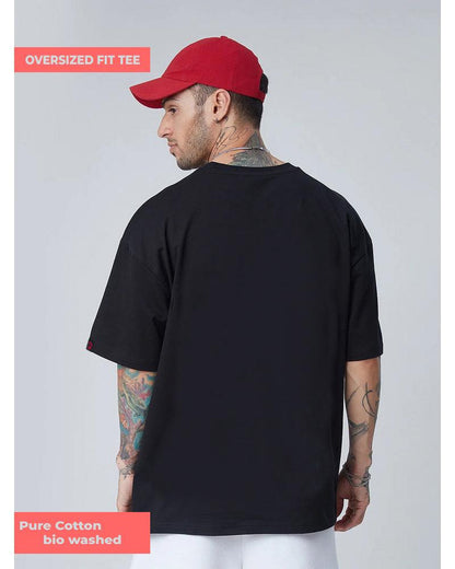 RICH LAST BREATH BLACK OVERSIZED T-SHIRT