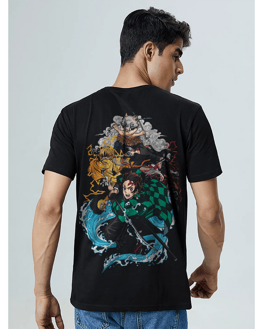 ANIME DEMON LORDS BLACK REGULAR FIT T-SHIRT