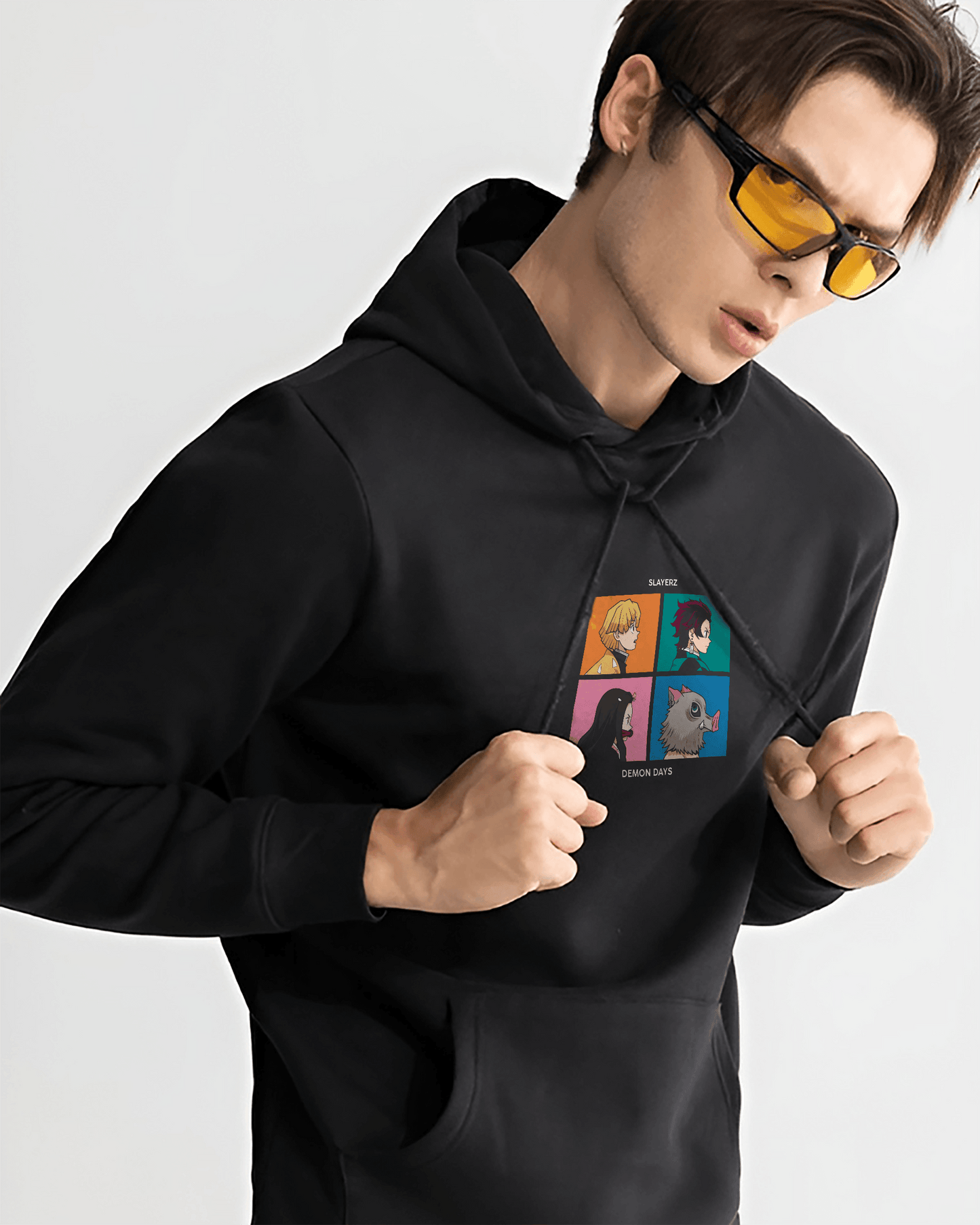 ANIME DEMON LORDS BLACK REGULAR FIT HOODIE