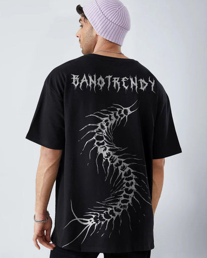 BONECASTER SKYDANCER COTTON BLACK OVERSIZED T-SHIRT