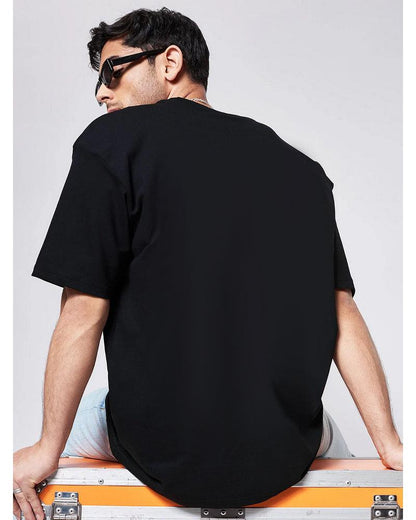 TRUST ISSUES PYTHON BLACK OVERSIZED T-SHIRT