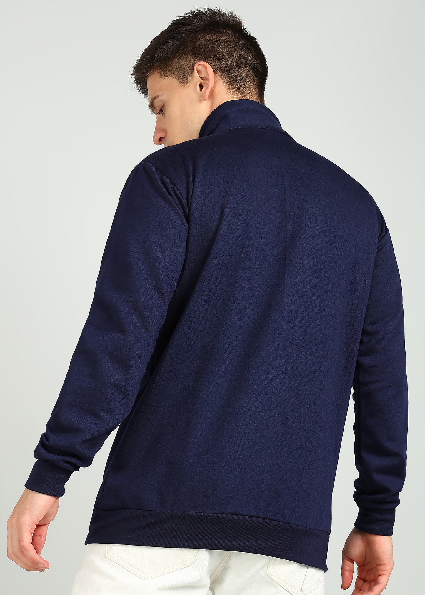 OLD MONEY ZIPPER Sweatshirt | Navy Blue | Regular Fit