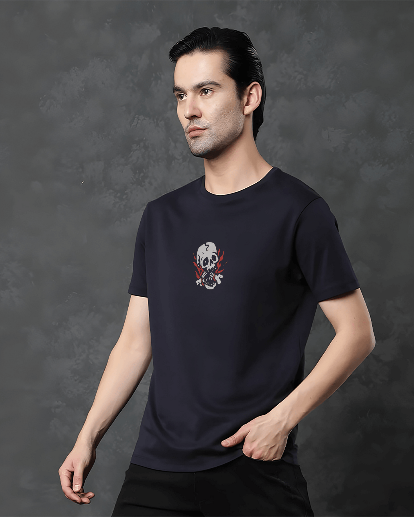 SOFT AND SLOW MOKSH BLACK T-SHIRT