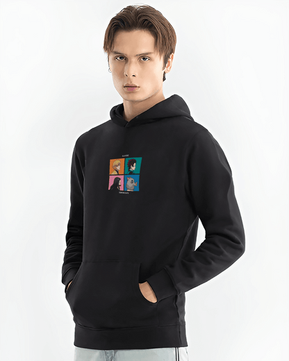 ANIME DEMON LORDS BLACK REGULAR FIT HOODIE