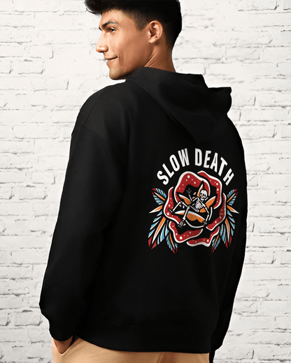 SLOW STEPS TO HEAVEN BLACK HOODIE