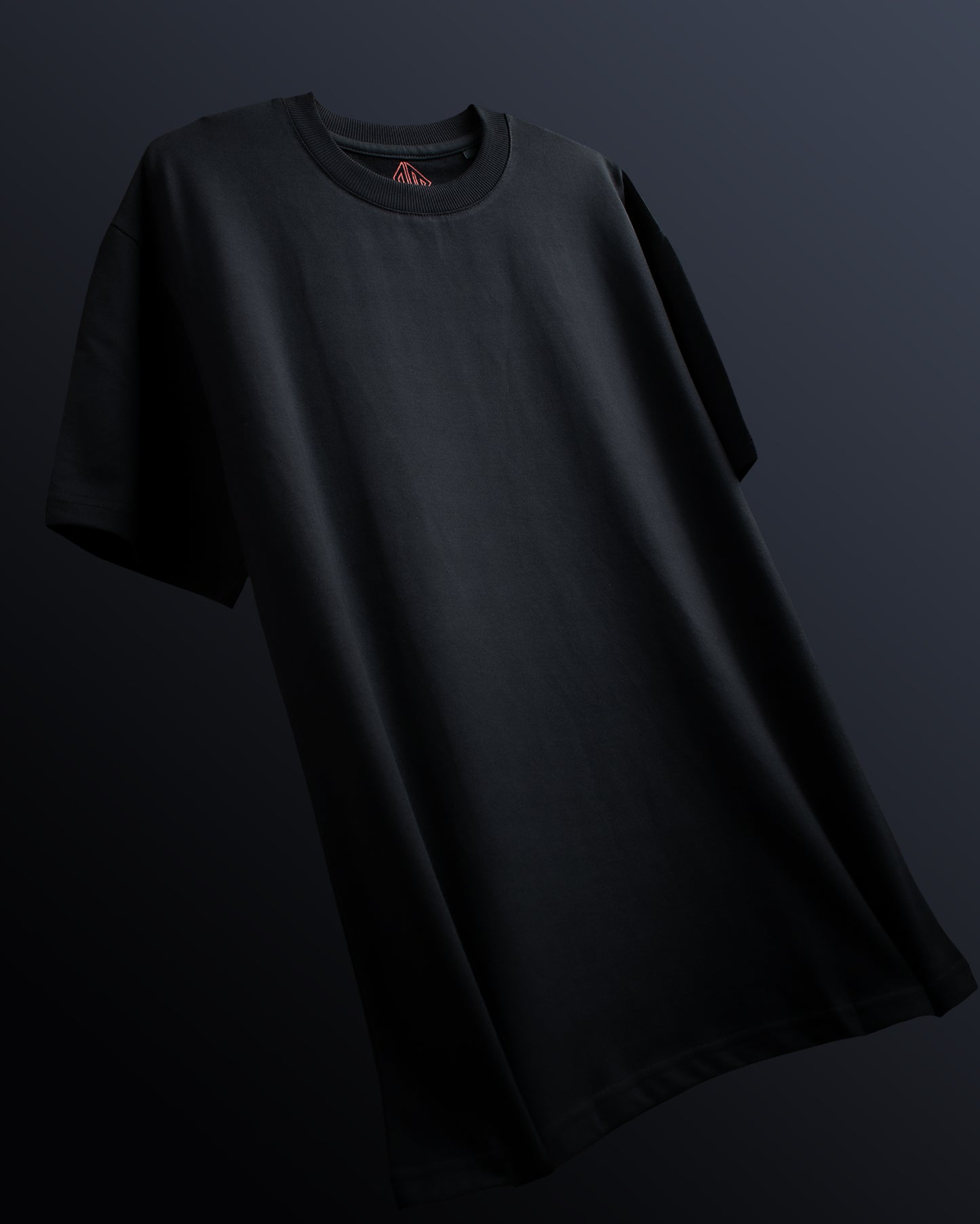 Heavy Weight | Black Solid Oversized T-shirt