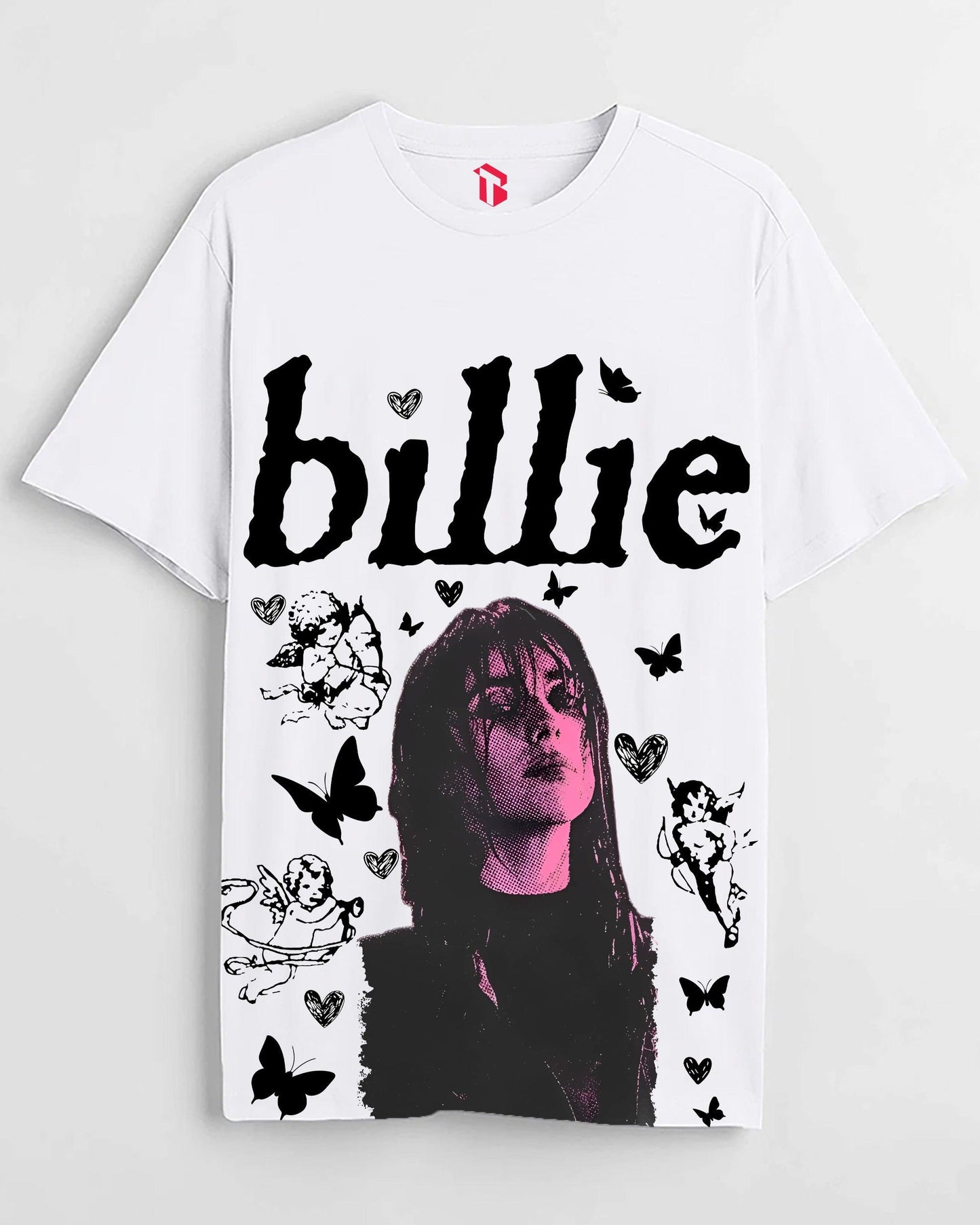 BILLIE BUTTERFLIES WHITE T-SHIRT