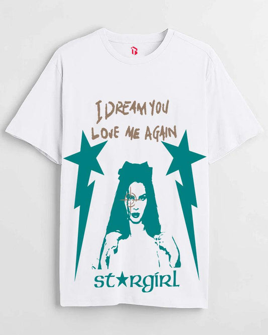 STARGIRL WHITE REGULAR FIT T-SHIRT