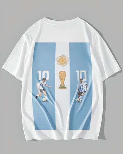 FOOTBALL ICON WHITE OVERSIZED T-SHIRT