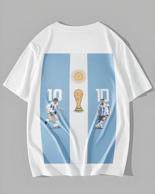 FOOTBALL ICON WHITE OVERSIZED T-SHIRT