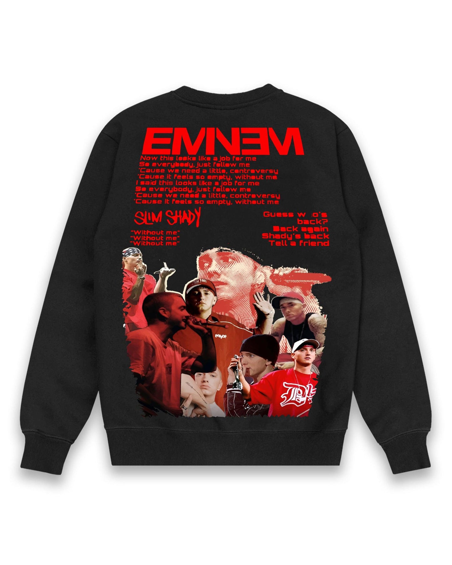 Eminem Slim Shady Black | Regular Fit Sweatshirt