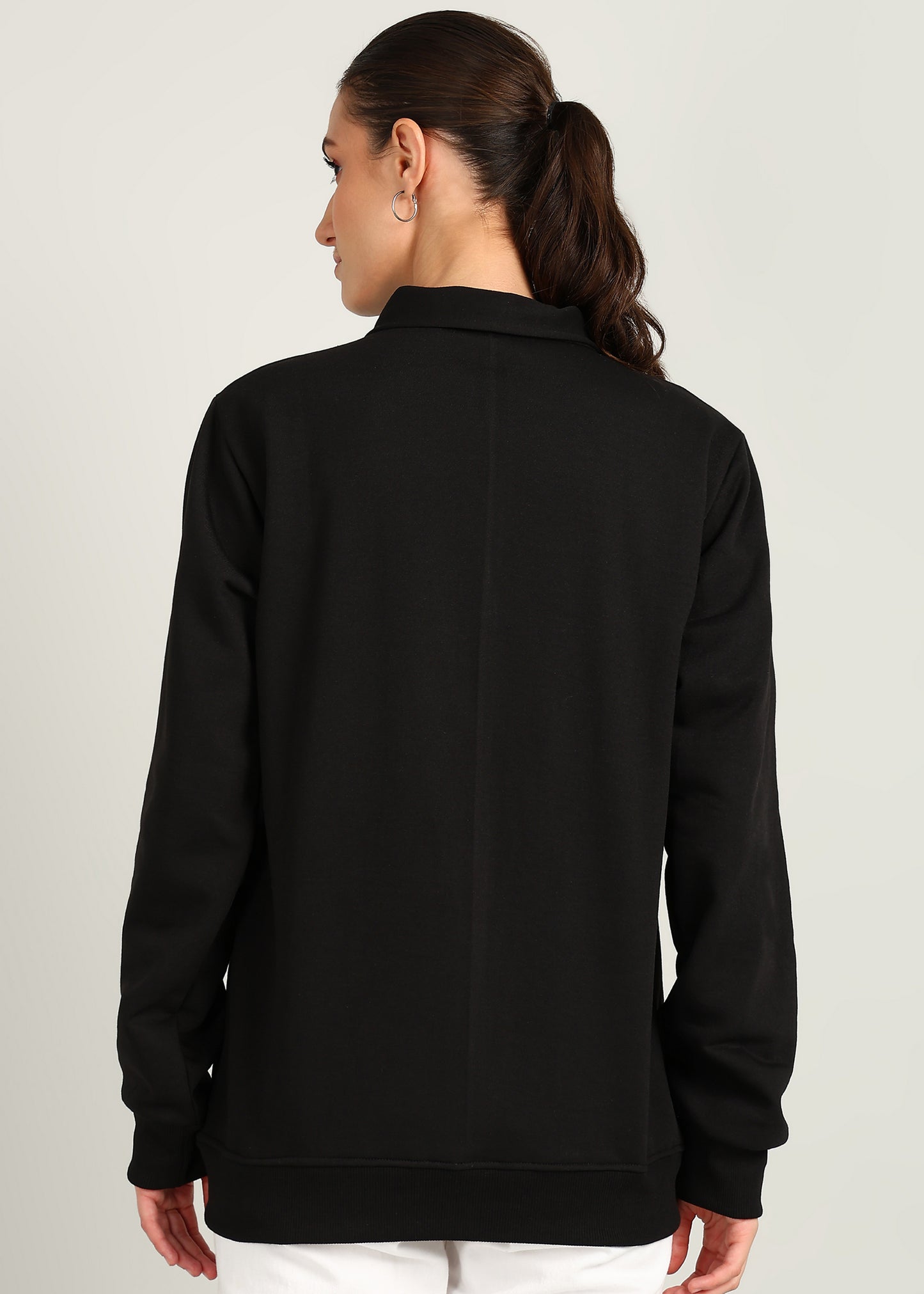 OLD MONEY ZIPPER Sweatshirt | SPACE BLACK | Regular Fit