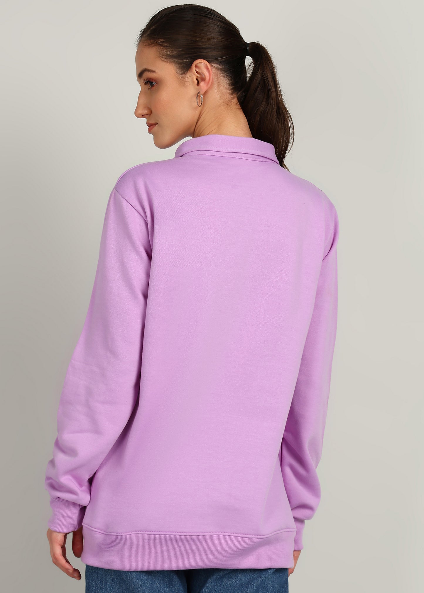 OLD MONEY ZIPPER Sweatshirt | LILAC | Regular Fit