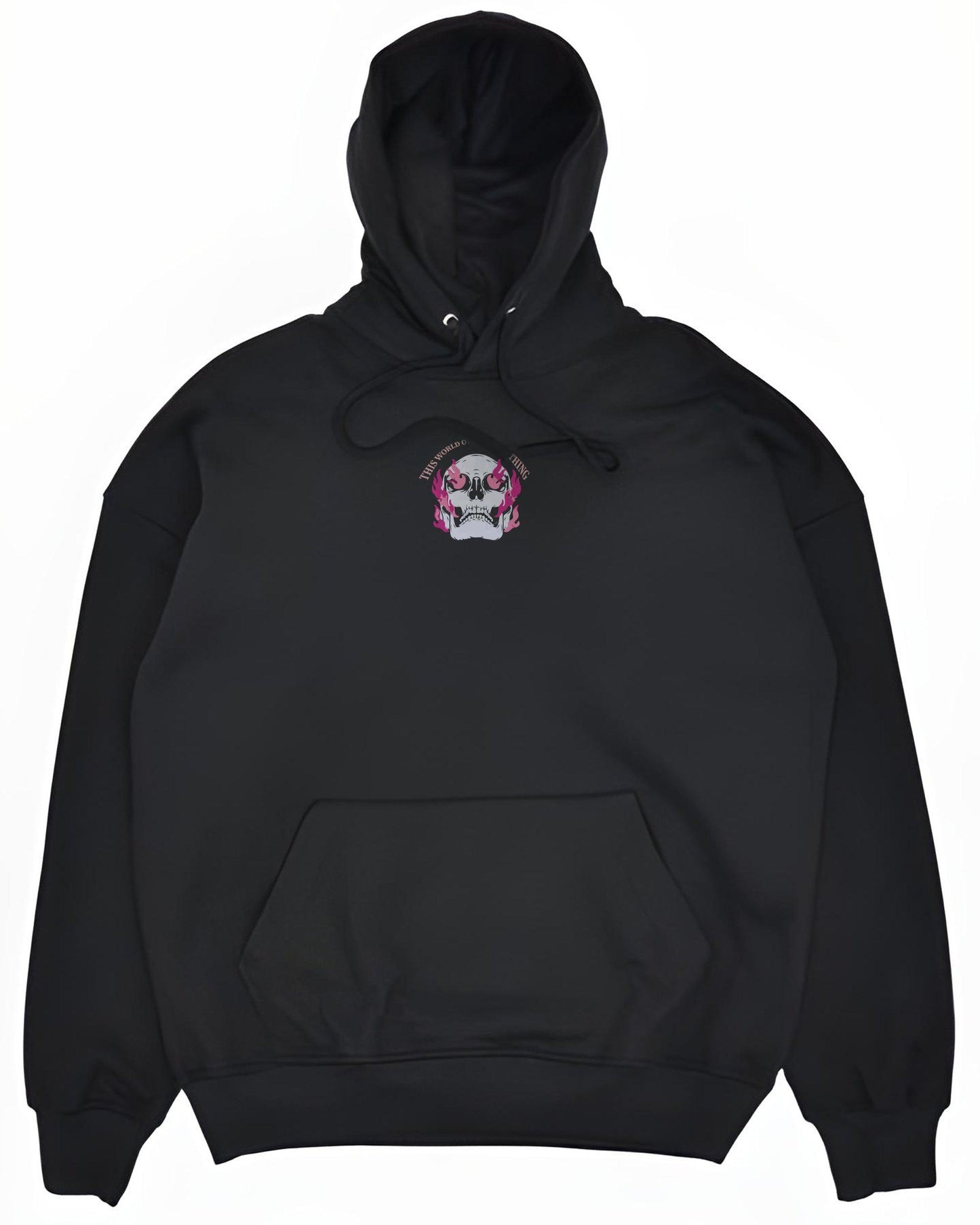 SKELETON DEVOTION HOT FIRE BLACK HOODIE