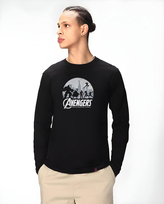 Avenger Full-Sleeves T-shirt in Black