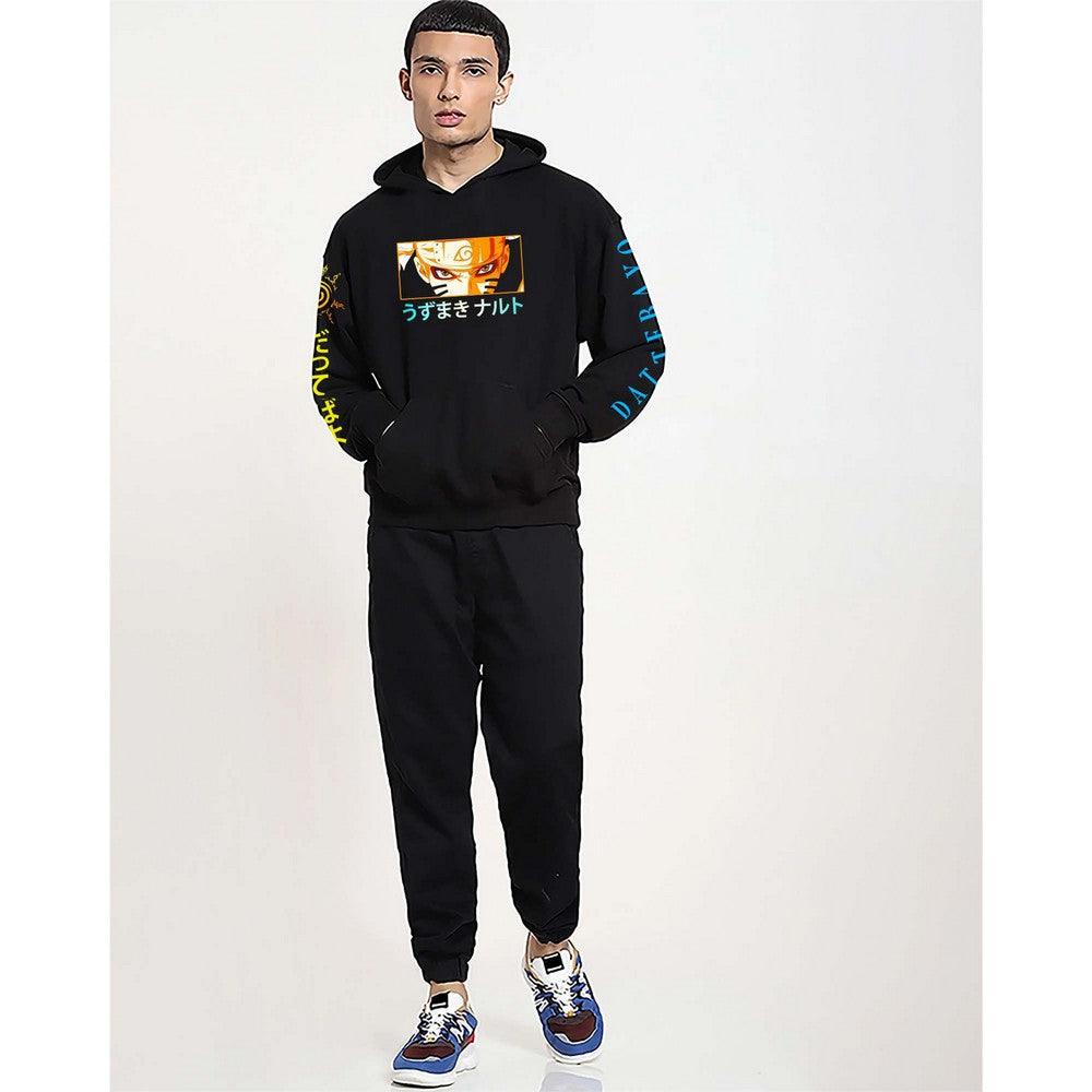 ANIME HIDDEN HERO BLACK REGULAR FIT HOODIE