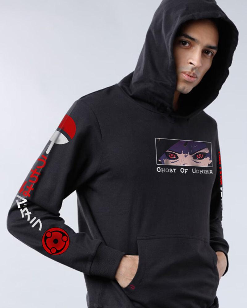 ANIME VOID EMPEROR BLACK REGULAR FIT HOODIE