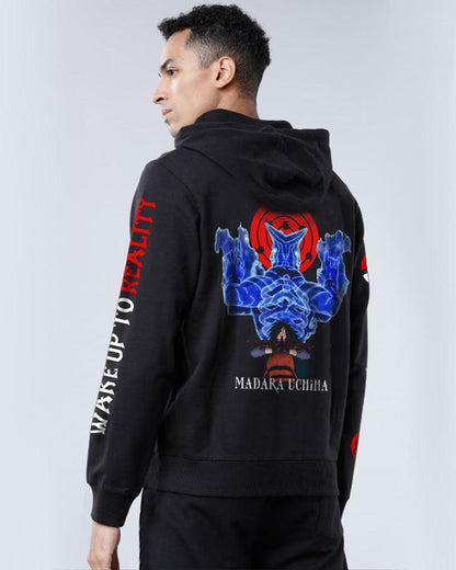 ANIME VOID EMPEROR BLACK REGULAR FIT HOODIE