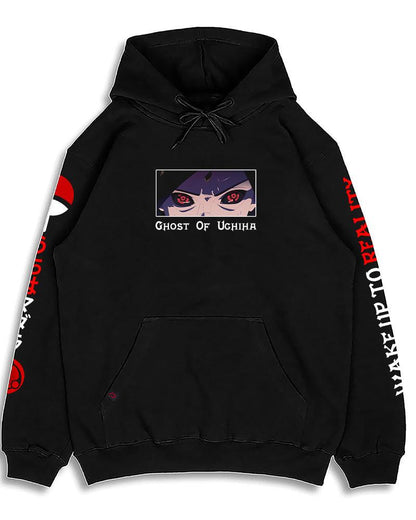 ANIME VOID EMPEROR BLACK REGULAR FIT HOODIE