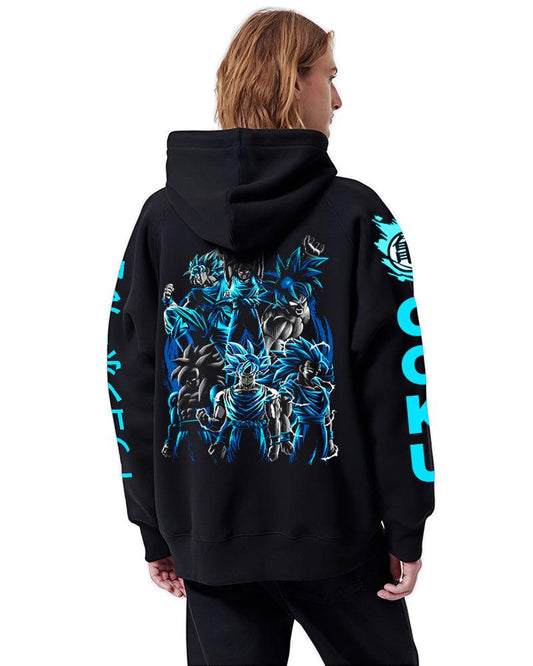 LEGENDARY SAIYAN EVOLUTIONS REGULAR FIT BLACK HOODIE