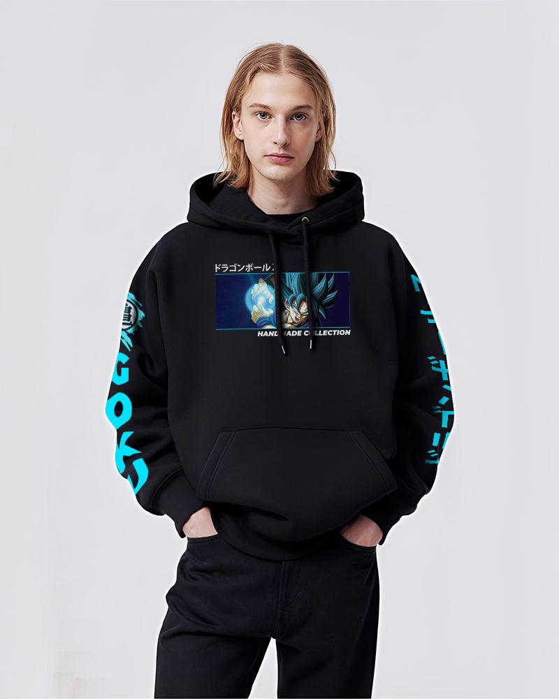 GOKU ALL FORMS DRAGON BALLZ REGULAR FIT BLACK HOODIE