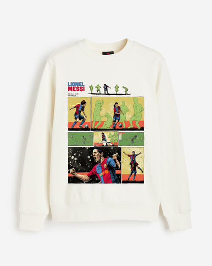 GOLDEN BOOTS FOOTBALL WHITE SWEATSHIRT