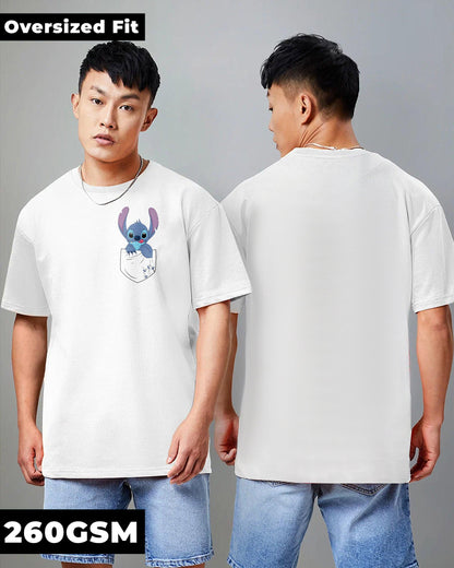 CUTE LITTLE EARS WHITE OVERSIZED T-SHIRT