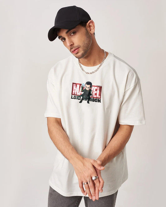 DECEPTION KING OVERSIZED T-SHIRT WHITE 260GSM