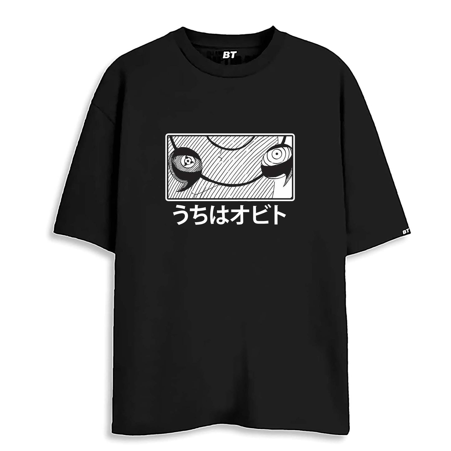 ANIME MASTERPIECES BLACK OVERSIZED T-SHIRT