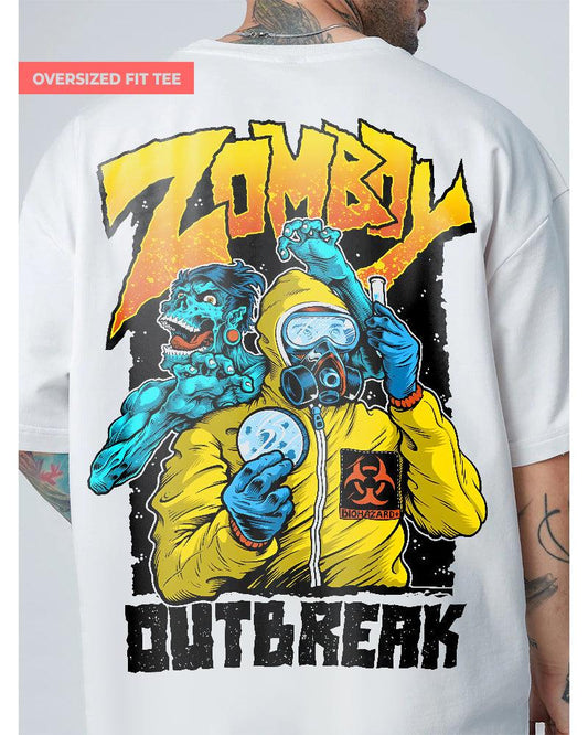 ZOMBOY WHITE OVERSIZED T-SHIRT